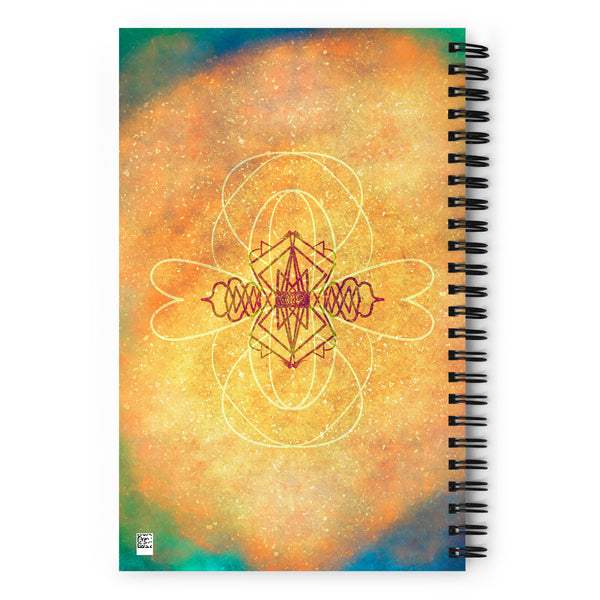 Translucent spiral notebook