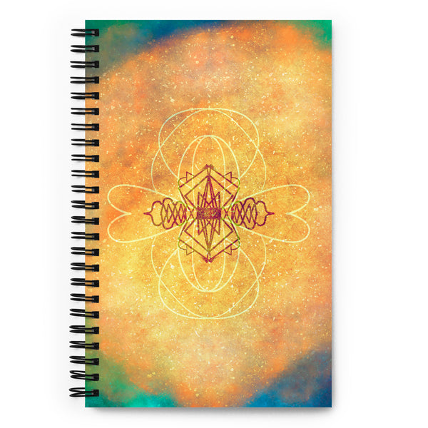 Translucent spiral notebook